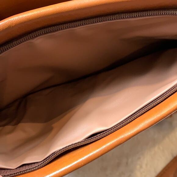 Vintage 80s unbranded burnt sienna shoulder bag - Picture 12 of 12